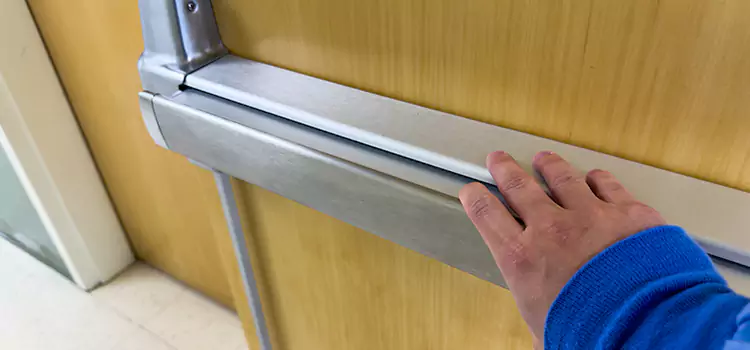 Installing a Push Bar on a Door Martinez